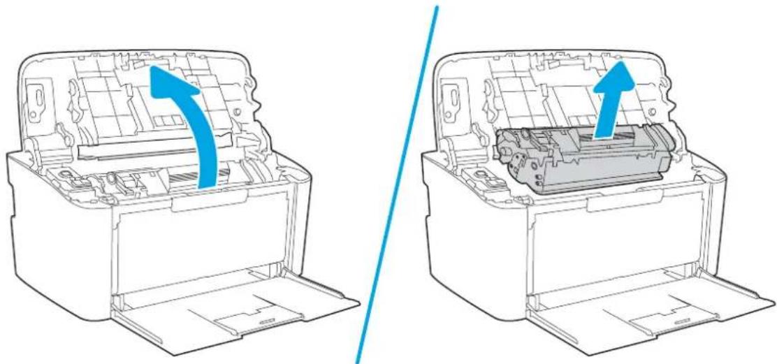HP LaserJet Pro M14-M17 - Eliminer les bourrages à l'intérieur de l'imprimante - 1