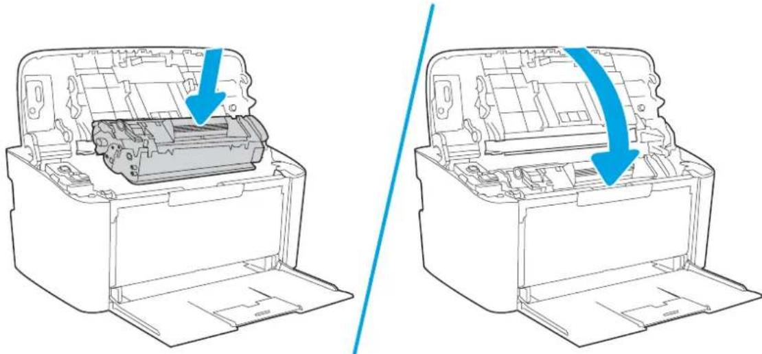 HP LaserJet Pro M14-M17 - Eliminer les bourrages du bac d'alimentation - 6