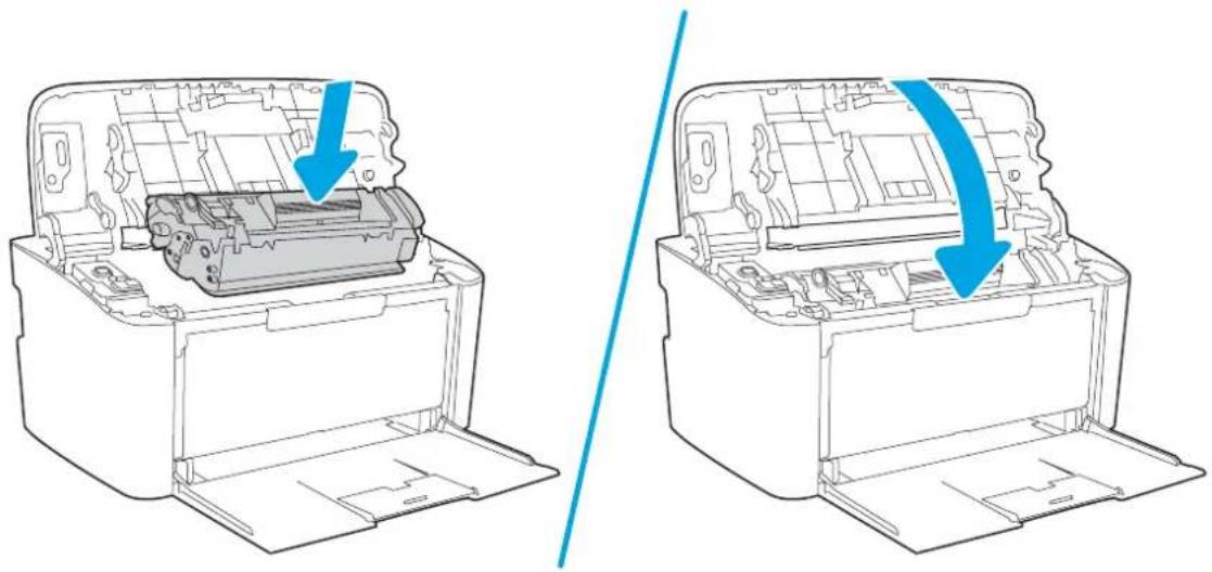 HP LaserJet Pro M14-M17 - Elimination des bourrages des zones de sortie du papier - 2