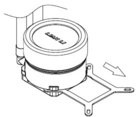 Technical line drawing of a mechanical component with no visible text or symbols