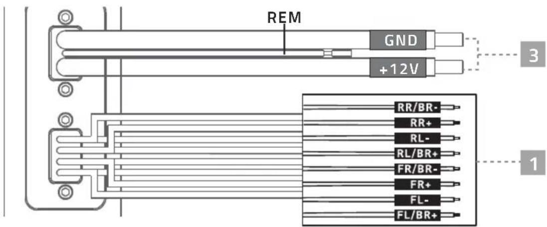 REM GND +12V 3 RR/BR- RR+ RL- RL/BR+ FR/BR- FR+ FL- FL/BR+