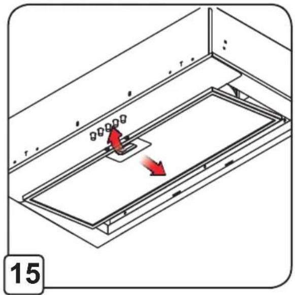 Isometric diagram of a rectangular structure with internal components and directional arrows, no text or symbols present