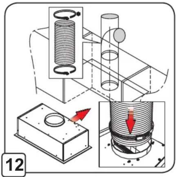Technical diagram illustrating mechanical assembly with spring-loaded components and directional arrows indicating motion or force