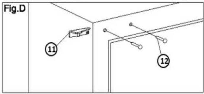 Fig. D: ⑪, ⑫, ⑫