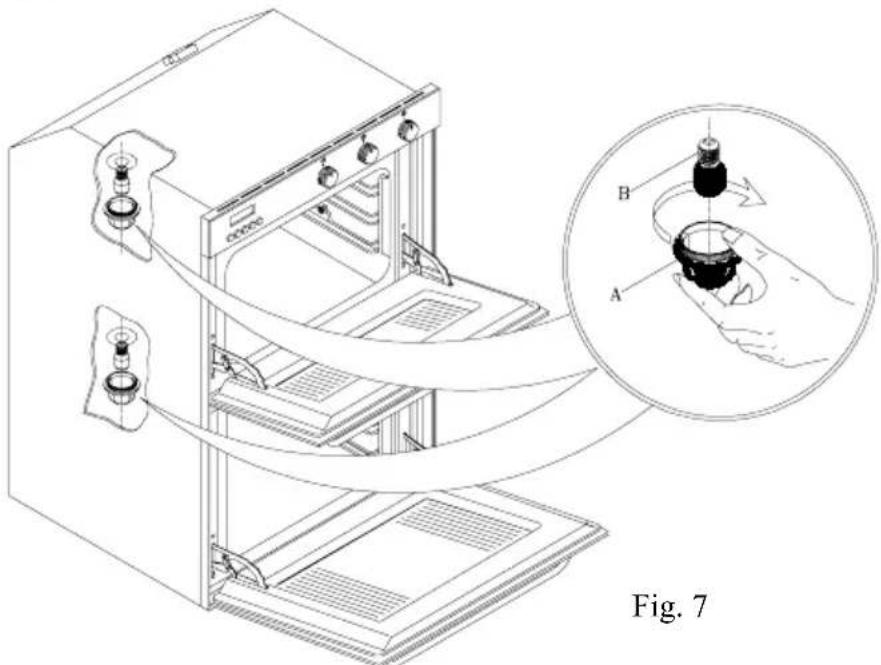 Technical line drawing of a laboratory apparatus with an inset showing a hand holding a device (no text or symbols present)
