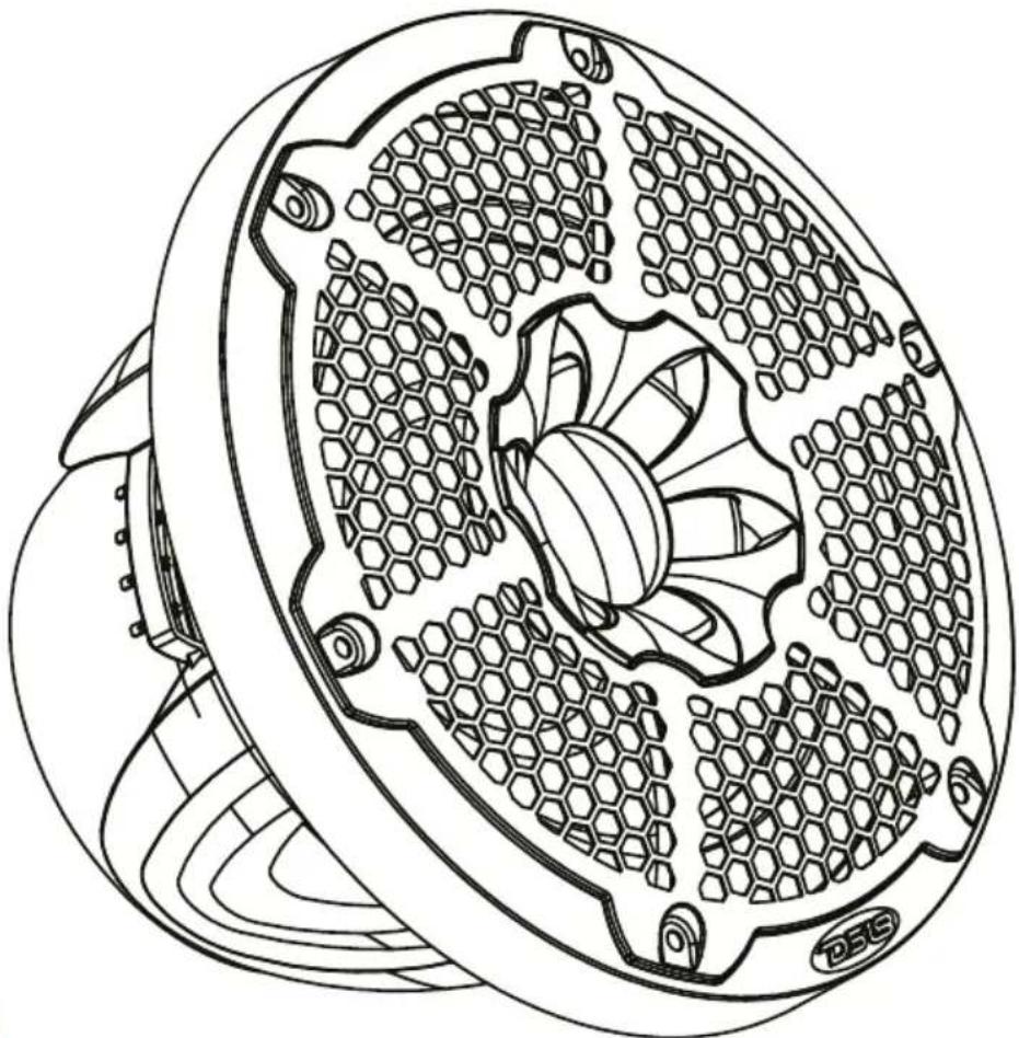 Technical line drawing of a mechanical fan or impeller component with hexagonal mesh pattern (no text or symbols)