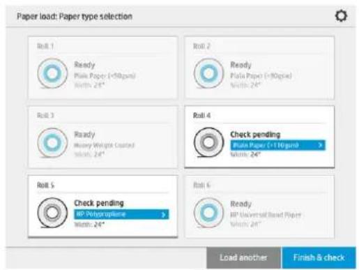 HP PageWide XL 4600 - Chargement du papier - 12