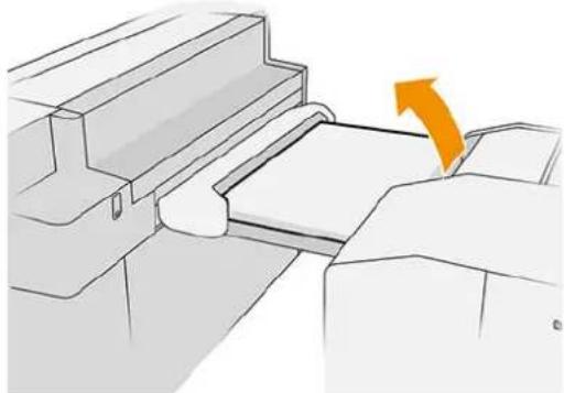 HP PageWide XL 4600 - Bourrage papier au niveau de l'empileur supérieur - 16