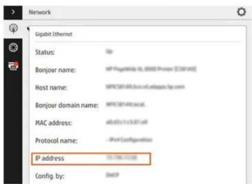 Network Gigabit Ethernet Status: Up Bonjour name: HP Page406-15, 2000 Proven [330145] Host name: MPCEST48.boc.14@logpp.jp.com Bonjour domain name: MPCEST48.bocat. MAC address: a04551.1/371149 Protocol name: -IPe4 Configurations IP address: 70-708-01330 Config. by: DHCP