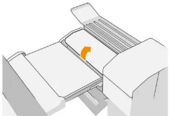 HP PageWide XL 4600 - Bourrage papier au niveau de l'empileur supérieur - 19