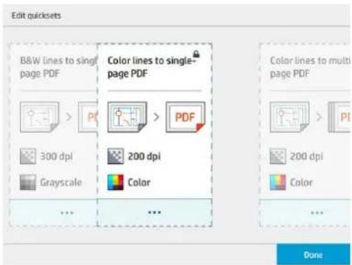 HP PageWide XL 4600 - Raccourcis utilisateur - 1