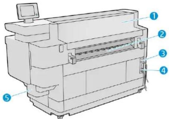 HP PageWide XL 4600 - Vue arrière - 1