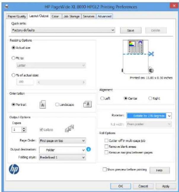 HP PageWide XL 4600 - Envoi d'une tâche à la plieuse - 3