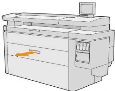 HP PageWide XL 4600 - Chargement du papier - 2