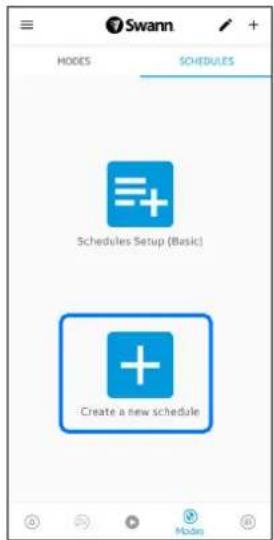 Swann HODES SCHEDULES Schedules Setup (Basic) Create a new schedule
