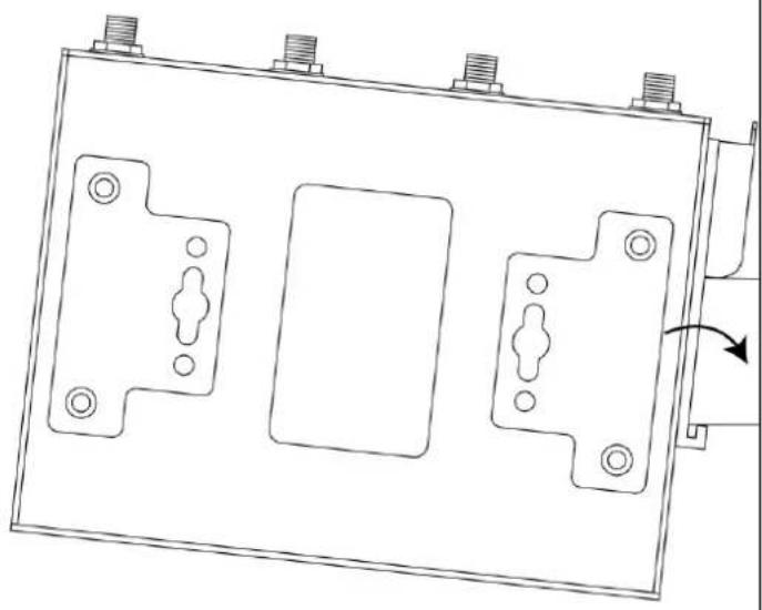 Edimax D5G-8459 - II-3-2. Installation sur rail DIN - 1