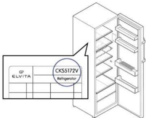 ELVITA CKS5172V Jääkaappi