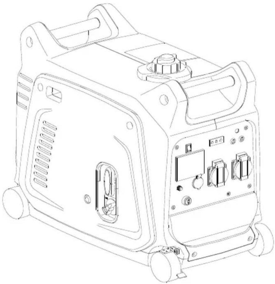 Line drawing of a portable electronic device with control panel and buttons (no text or symbols)
