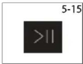 CANDY BR 47SBL8-S - Touche de fonction ">>||" - 1