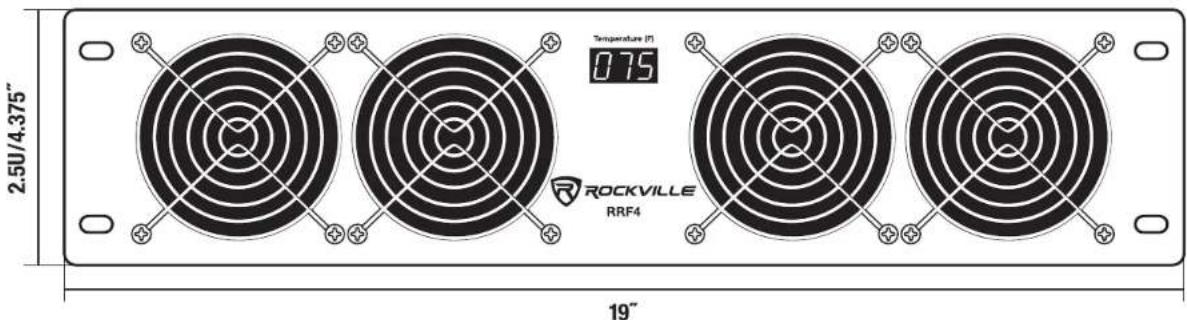2.5U/4.375" Temperature (F) 075 ROCKVILLE RRF4 19"