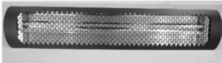 Cross-sectional view of a cylindrical mechanical component with internal layered structure (no visible text or symbols)