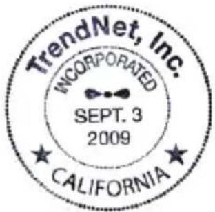 TRENDNET TEG-3182WS - Nom et adresse du fabricant - 2