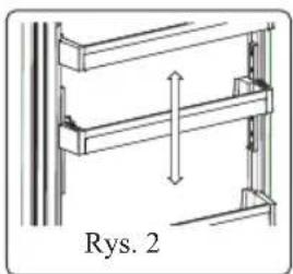 Technical diagram of a structural frame with vertical dimension and label 'Rys. 2' (no readable text or symbols beyond label)