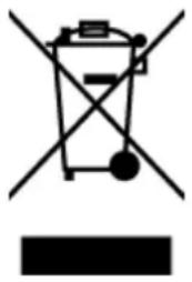 Simple line drawing of a trash bin with crossed lines and a blank rectangular base (no text or symbols)