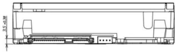 Technical line drawing of a mechanical assembly with no visible text or symbols