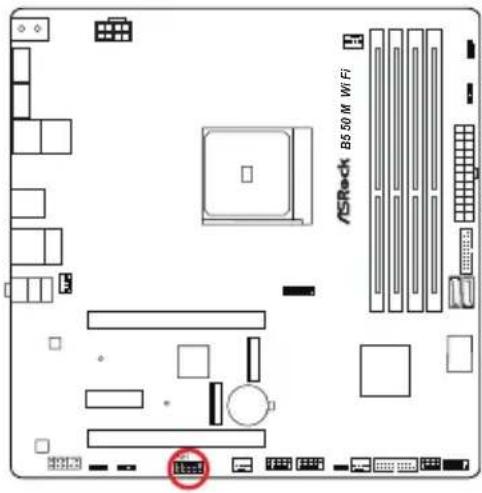 ASROCK B550M WiFi - Embases et connecteurs de la carte mère - 13