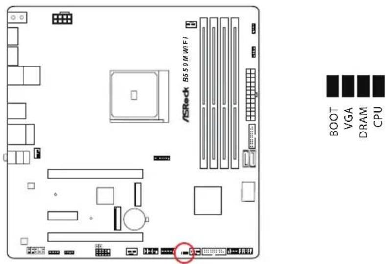 ASROCK B550M WiFi - Post Status Checker - 1