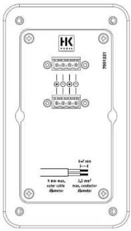 7001221 HKG 3.5 mm max. either cable diameter 3.5 mm² max, conductor diameter 6x4 mm