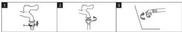 Khind WM85B - The Installation of Water Inlet Hose - 1