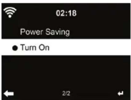 02:18 Power Saving ● Turn On 2/2