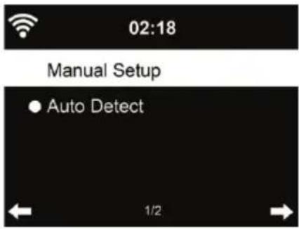 02:18 Manual Setup • Auto Detect 1/2