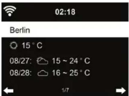 02:18 Berlin 15 °C 08/27: 15 ~ 24 °C 08/28: 16 ~ 25 °C 1/7