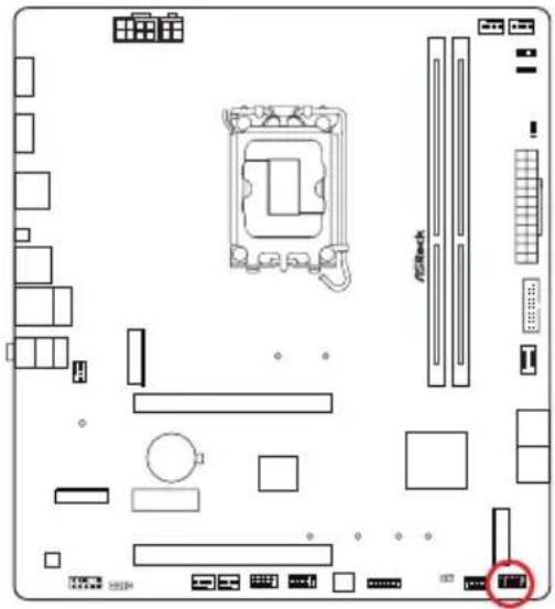 ASROCK B860M-X WiFi - Embases et connecteurs de la carte mère - 2