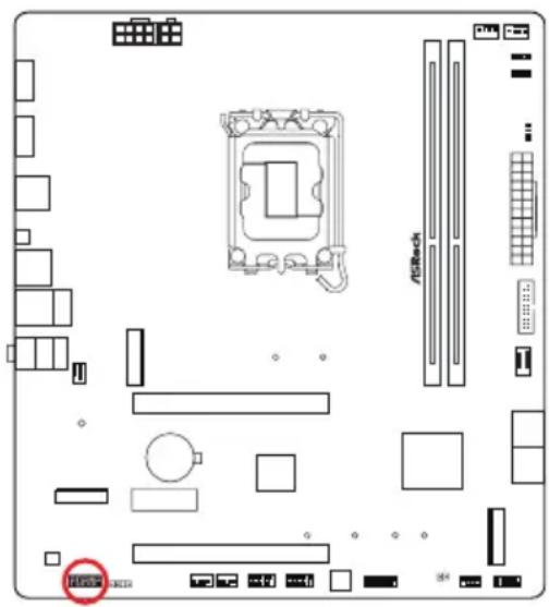 ASROCK B860M-X WiFi - Angle droit : - 7