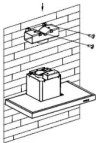 ROSIERES RDG9DCH3B - INSTALLAZIONE (DEFLETTORE ARIA PERT-SHAPE, VETRO CURVO, MODELLI IN VETRO PIATTO): - 3