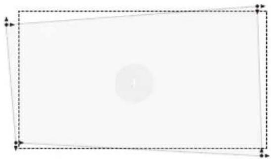 Empty rectangular frame with dashed border and corner markers (no text or symbols)