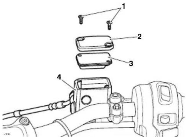 Technical diagram showing exploded view of a mechanical assembly with numbered components