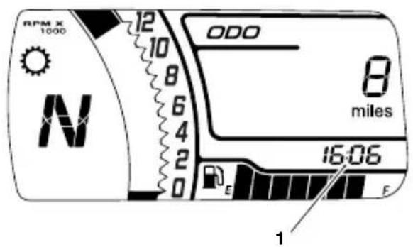 RPM X 1000 12 10 8 6 4 2 0 ODO 8 miles 16:05 E F 1