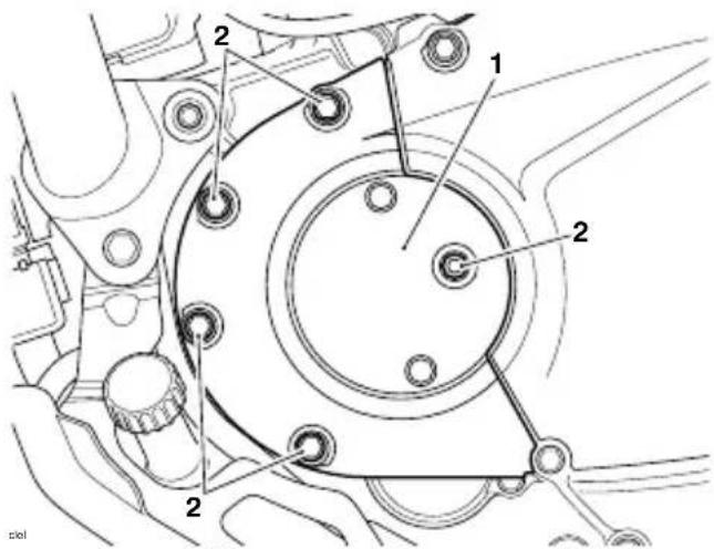 Technical diagram of a mechanical assembly with numbered components and labeled parts