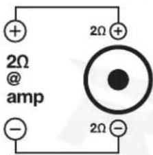 2Ω @ amp 2Ω + - 2Ω + - 2Ω