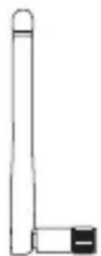 Simple line drawing of a vertical cylindrical object with a small rectangular base and a separate black-and-white element (no text or symbols)