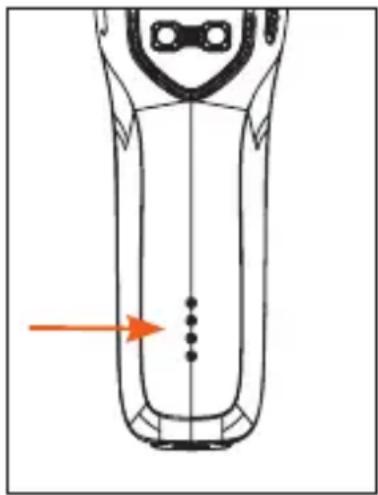 Diagram of a vehicle's top-down view showing internal components and a red arrow indicating direction (no text or symbols)