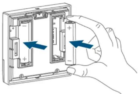 Homematic IP HmIP-WTH-B-A - Sostituzione delle batterie - 1