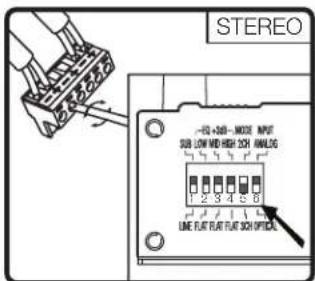 STEREO -12-348 - MODE INPUT SUB LOW HIGH 20V MULG LINE FLAT FLAT FLAT OFFICE