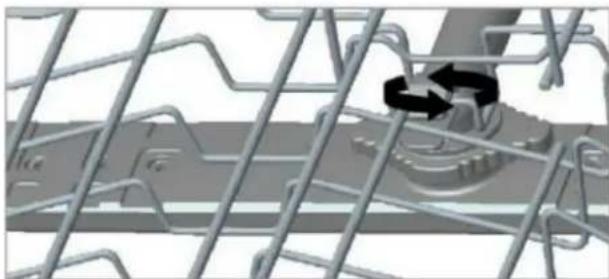 Close-up of a mechanical component with grid lines and a black arrow indicating a specific feature (no text or symbols visible)