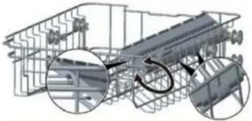 Technical diagram of a mechanical assembly with internal components and highlighted circular features (no text or symbols)